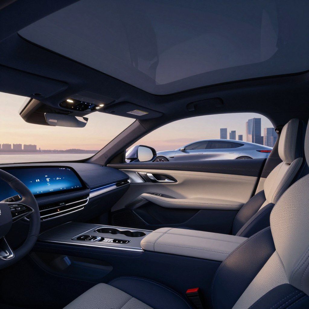Electric Cadillac luxury interior